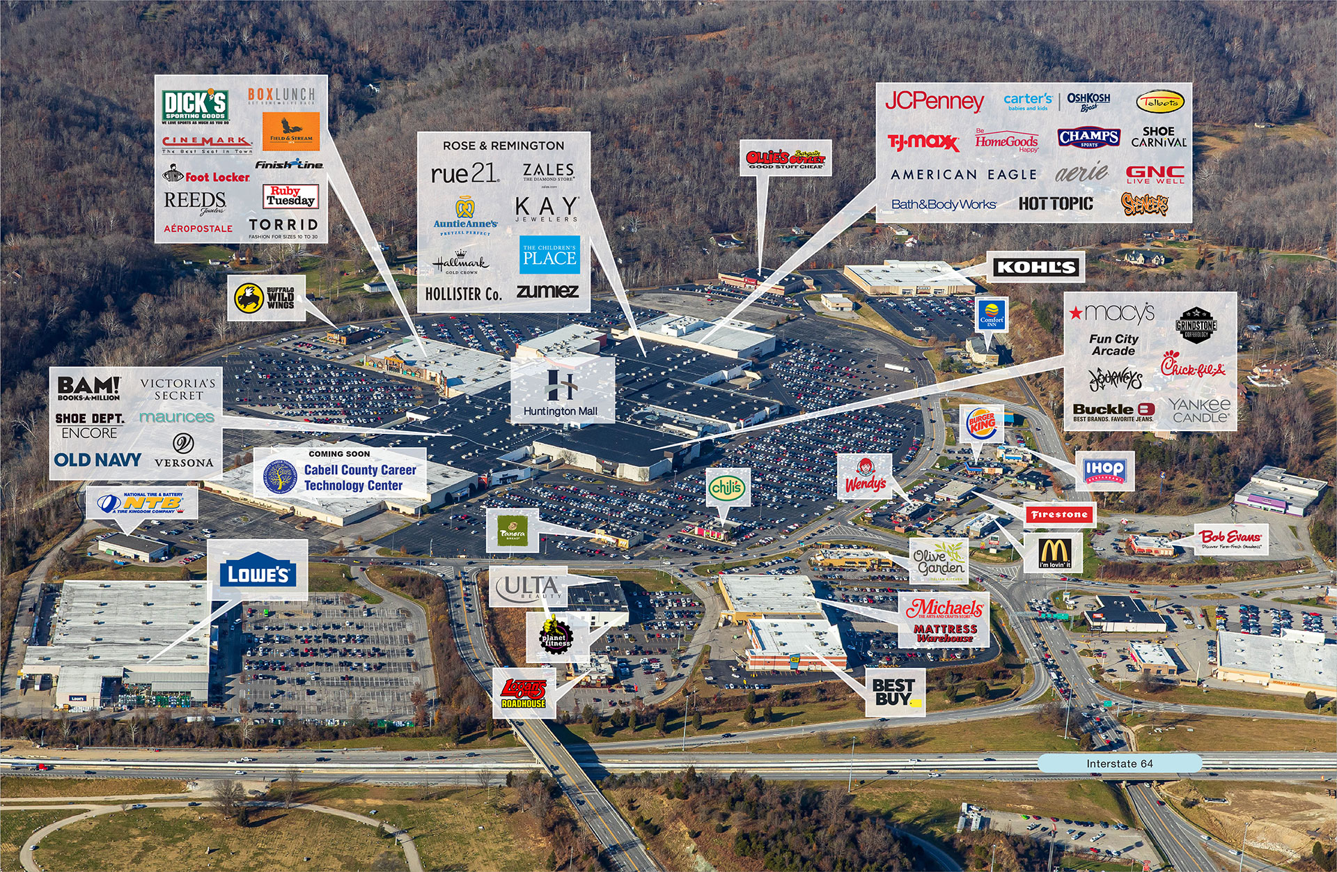 Huntington Mall Map Of Stores